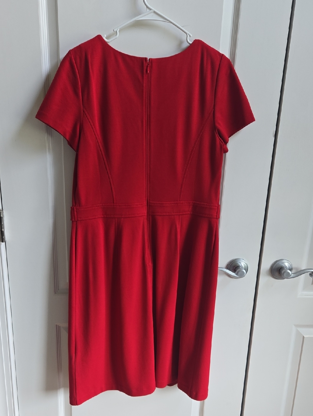 Talbots Red Short-Sleeve Sheath Dress - Picture 2 of 3